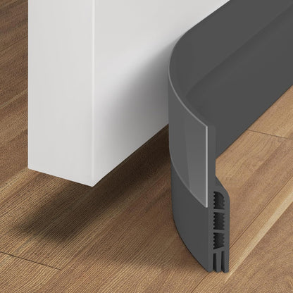 Door Draft Stopper, Door Sweep for Bottom of Door, Weather Stripping Door Seal, under Door Gap Filler Draft Blocker Soundproof Insulation save Energy Install Quickly Easily (Transparent, 39‘’)