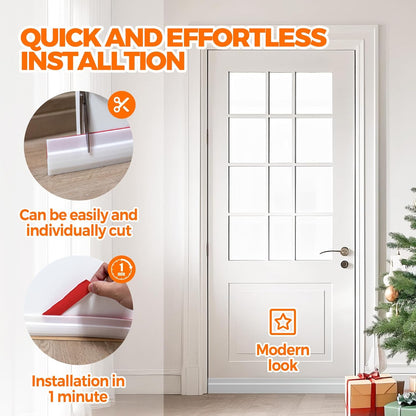 Door Draft Stopper 41Inch Weather Stripping Door Seal Sweep